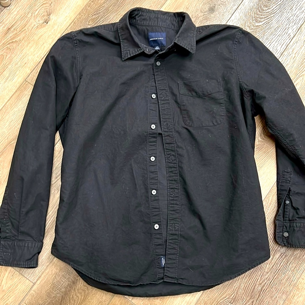 American Eagle black button down Sz large